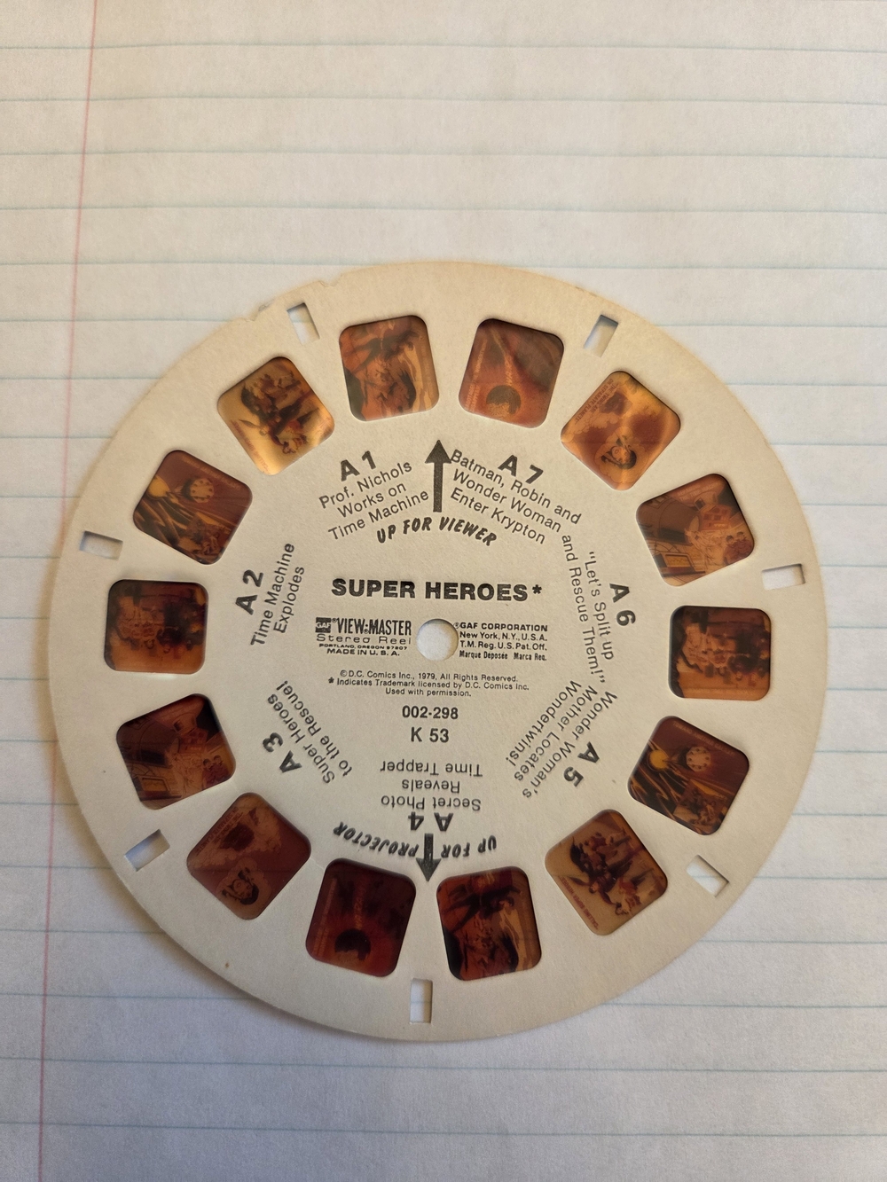 View-Master Super Heroes Stereo Reel (White)